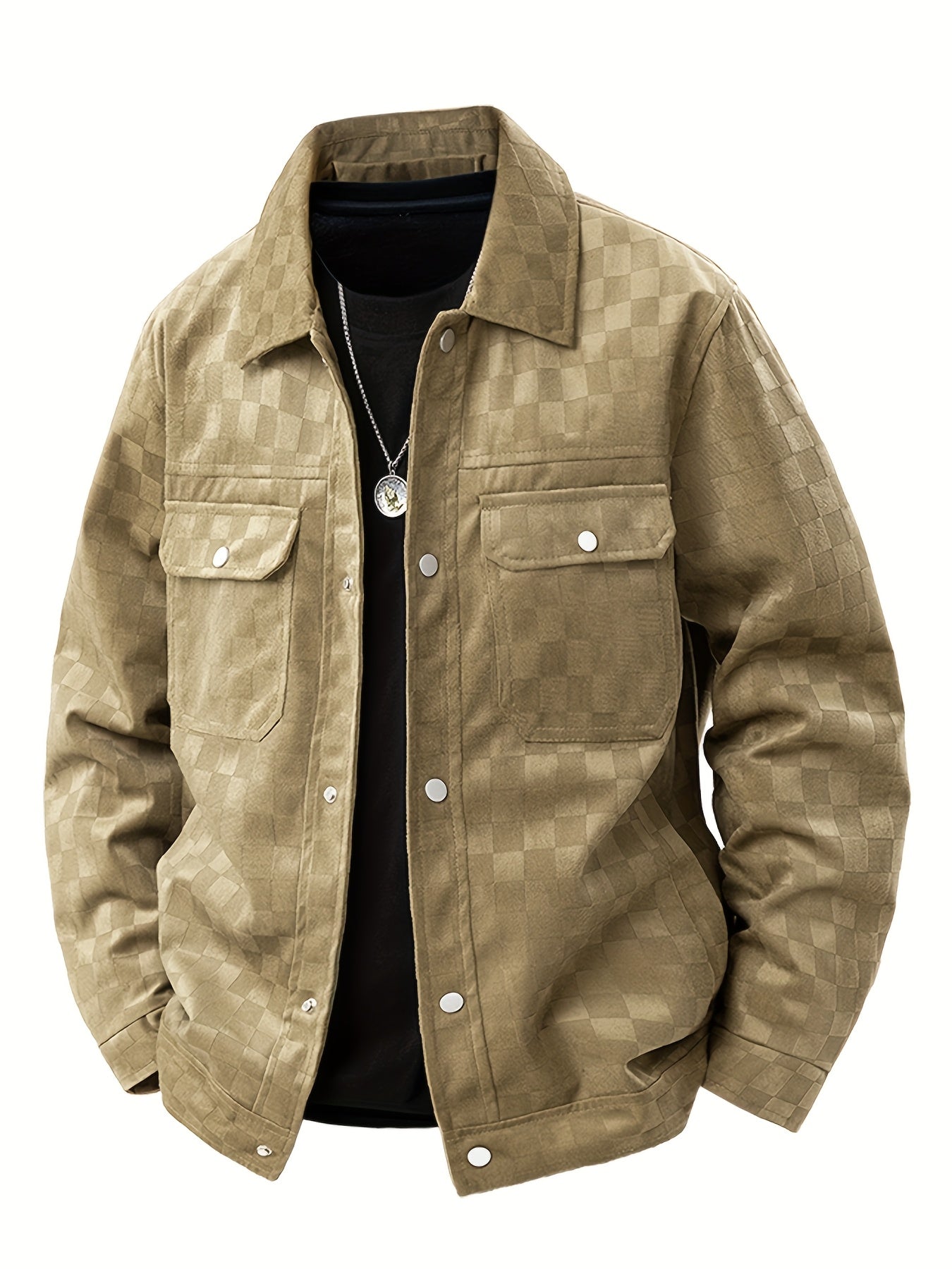 ModeGeist | Karierte Wildlederjacke