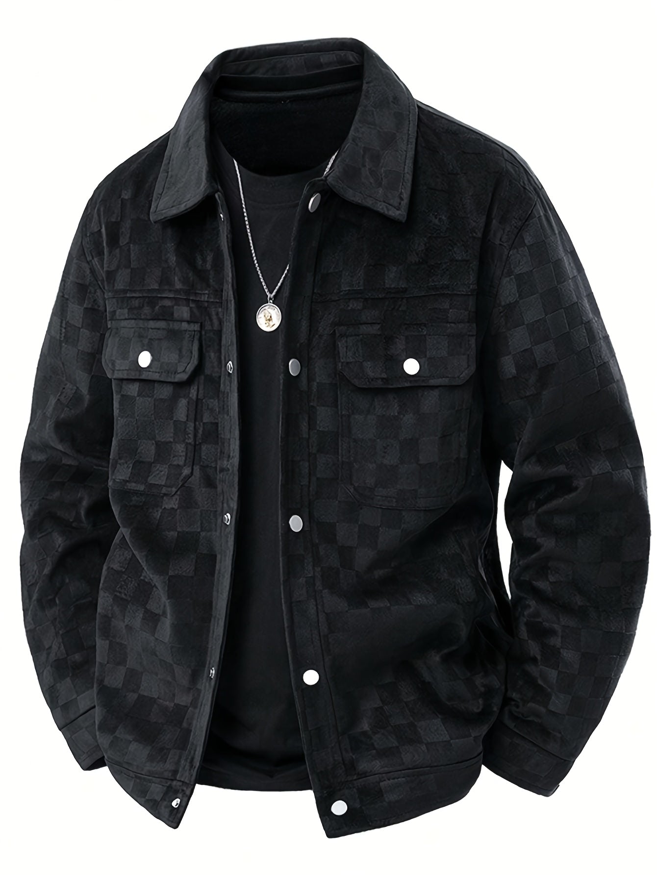 ModeGeist | Karierte Wildlederjacke