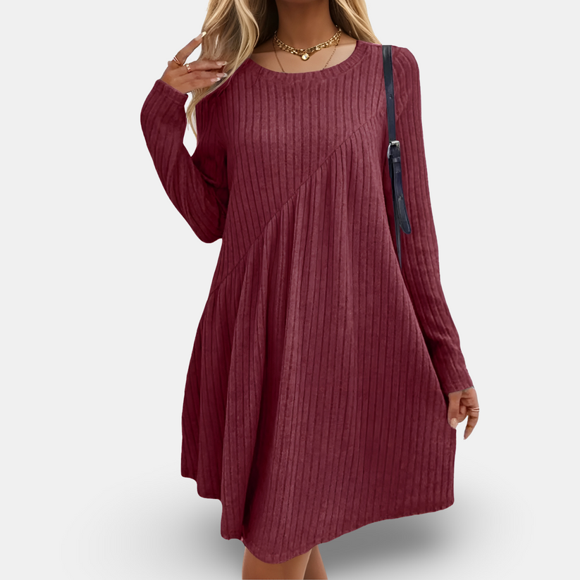 Rippenstrickkleid im lockeren Schnitt - ELISA