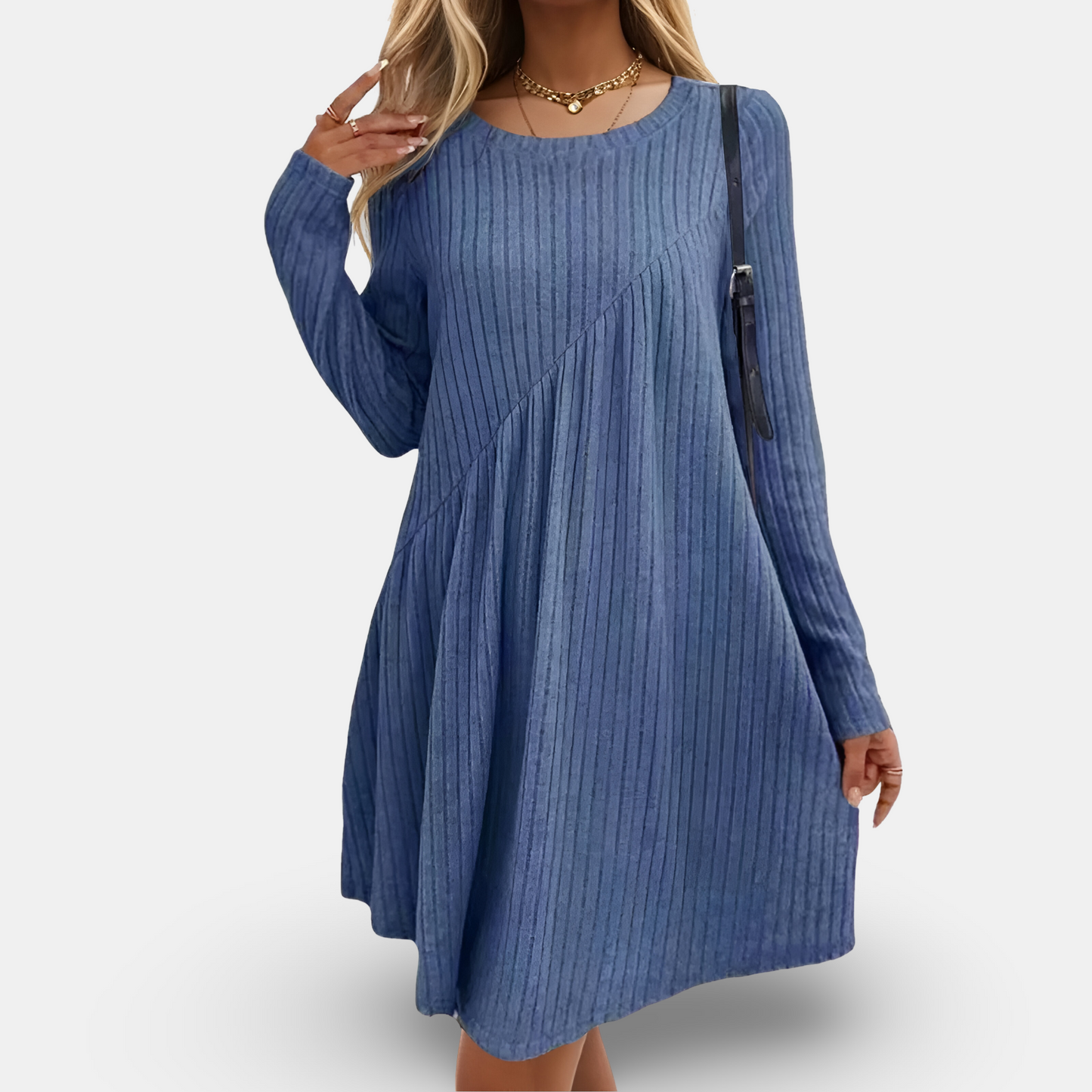 Rippenstrickkleid im lockeren Schnitt - ELISA