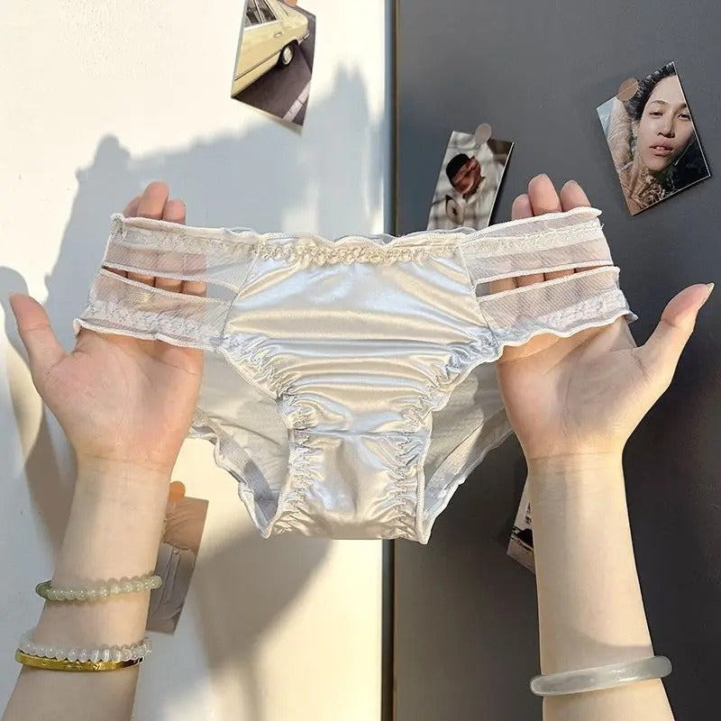 Maddy Satin-Unterwäsche mit Spitze: 3+2 gratis