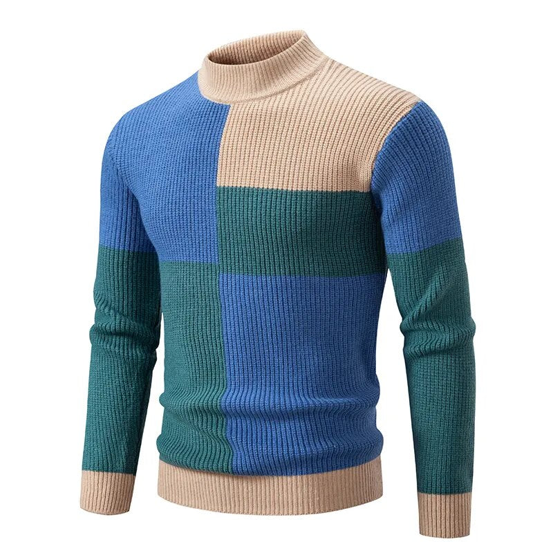 ModeGeist | Strickpullover für Männer Wollmischung Einzigartiges Design und Warm