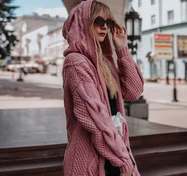 Lange Cardiganjacke