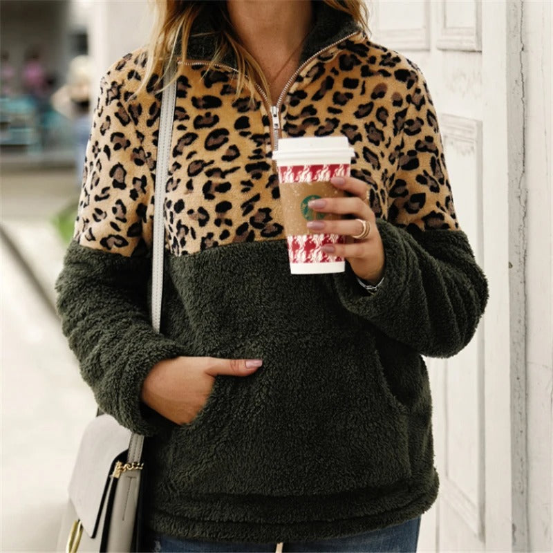 Kunstleder Pullover für Frauen im Streetwear Style von Fudus