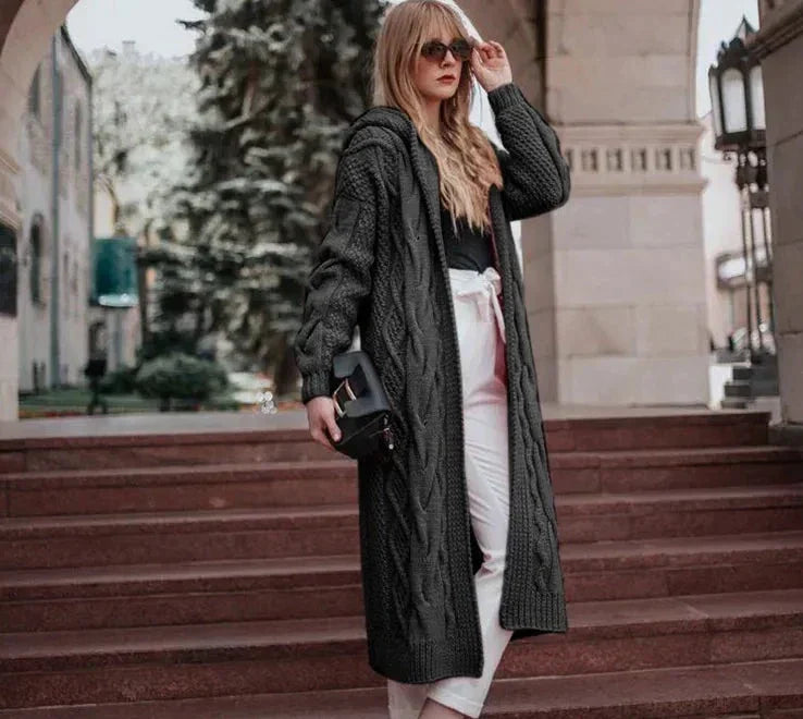Lange Cardiganjacke