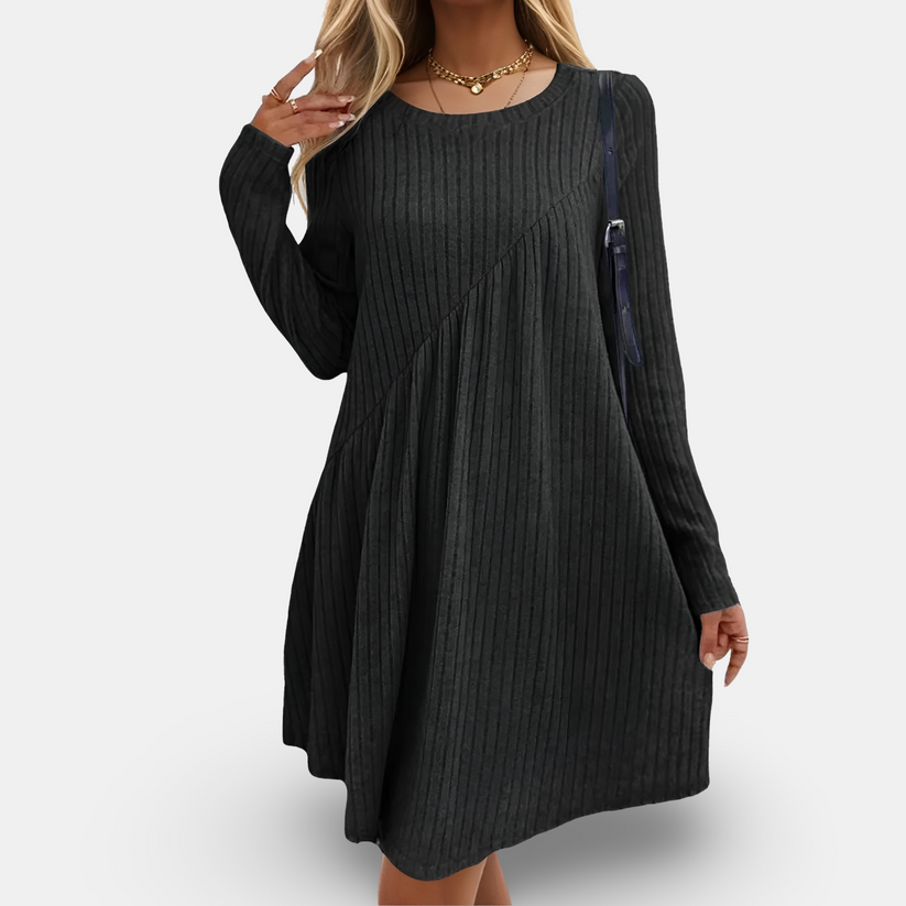 Rippenstrickkleid im lockeren Schnitt - ELISA
