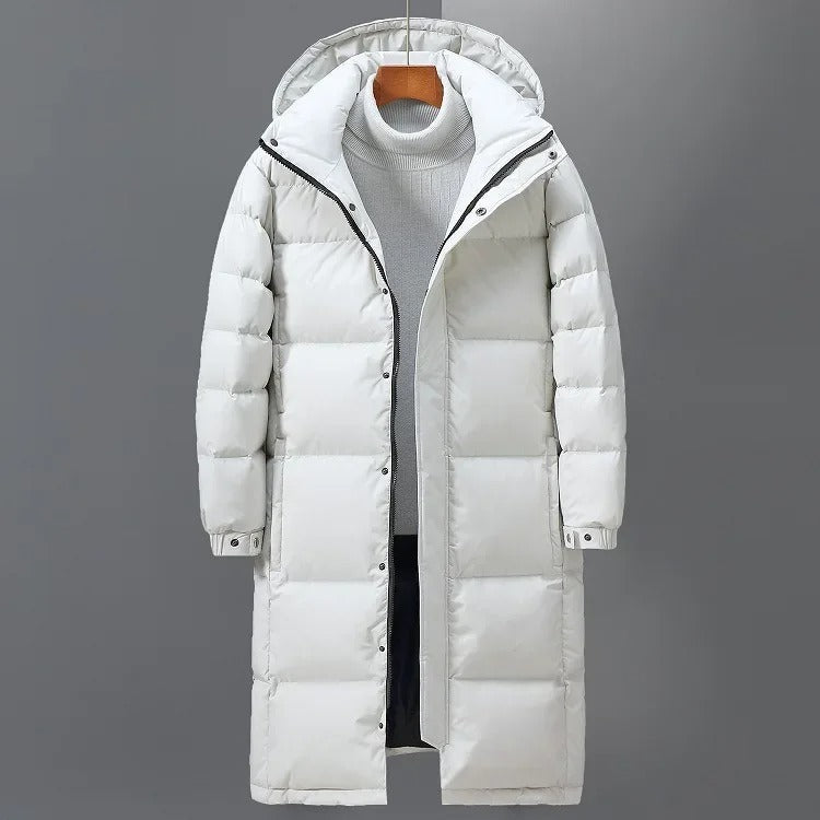 Lange, warme Winterjacke für Herren