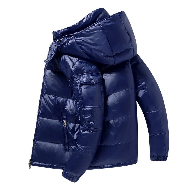Männer Winterjacke mit Kapuze und Steppung