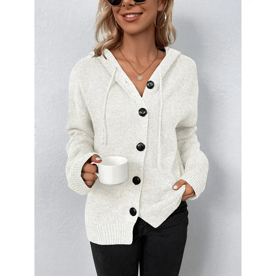 Alohi Langarm-Daunenpullover mit Kapuze