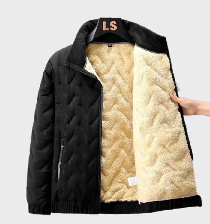Emanuel: Gefütterte Lammfelljacke mit Reißverschluss und Taschen