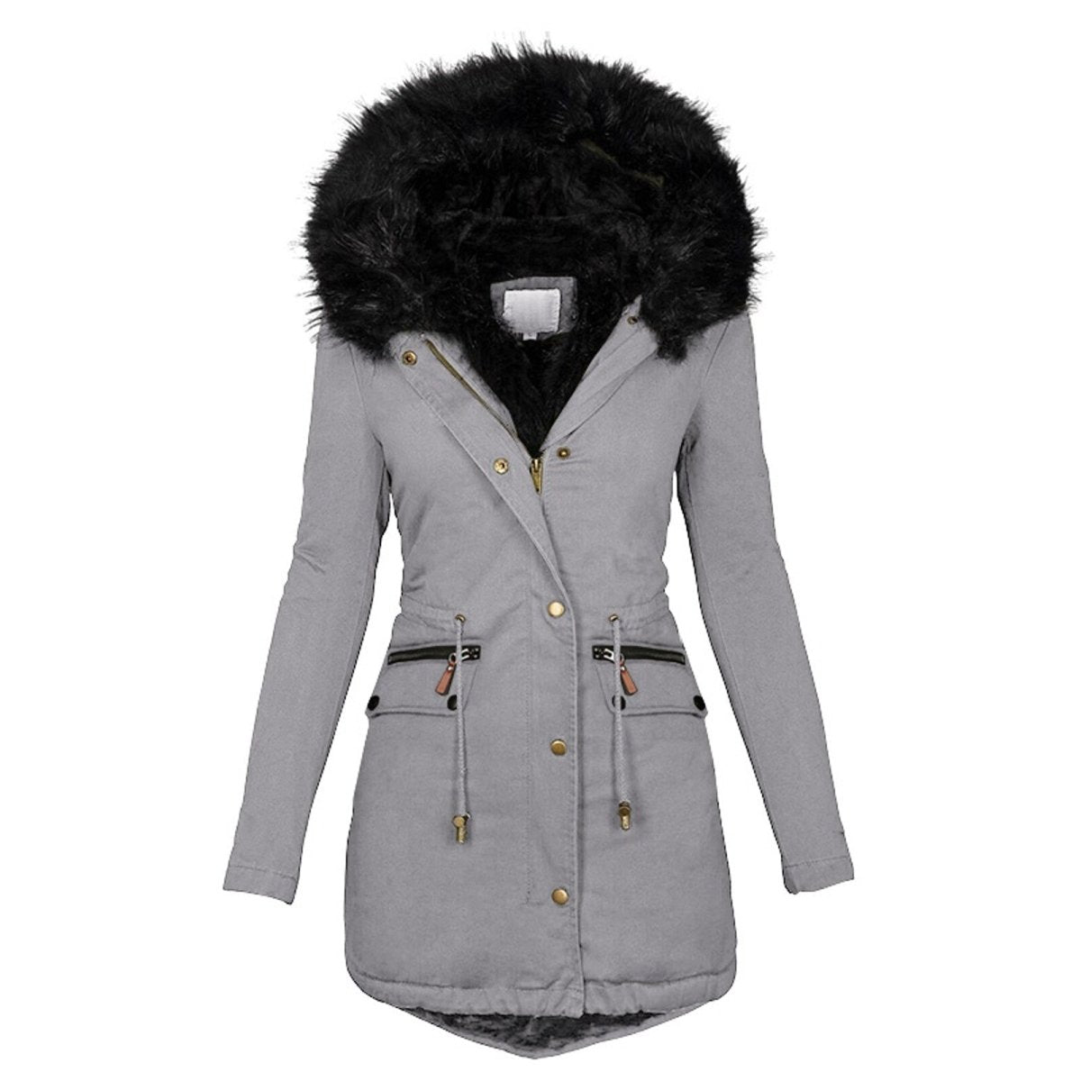 ModeGeist | D’Hiver Lang mit Verstellbarem Bund für Frauen Ideal für Die Kalte Saison