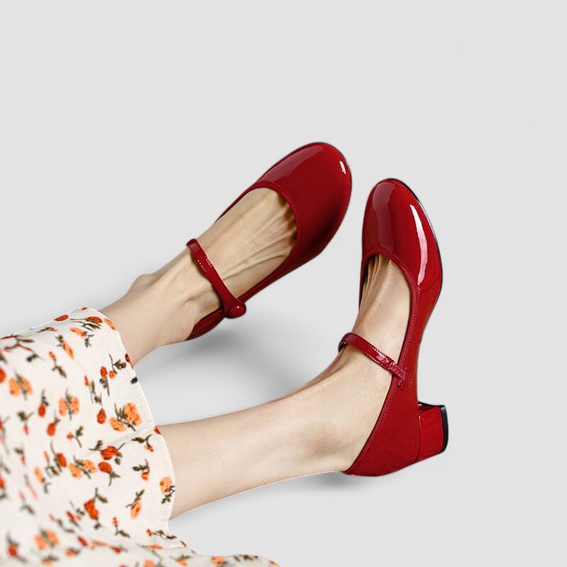 MODEGEIST Damen Mary Jane Schuhe Klassisch Elegant Zeitlos