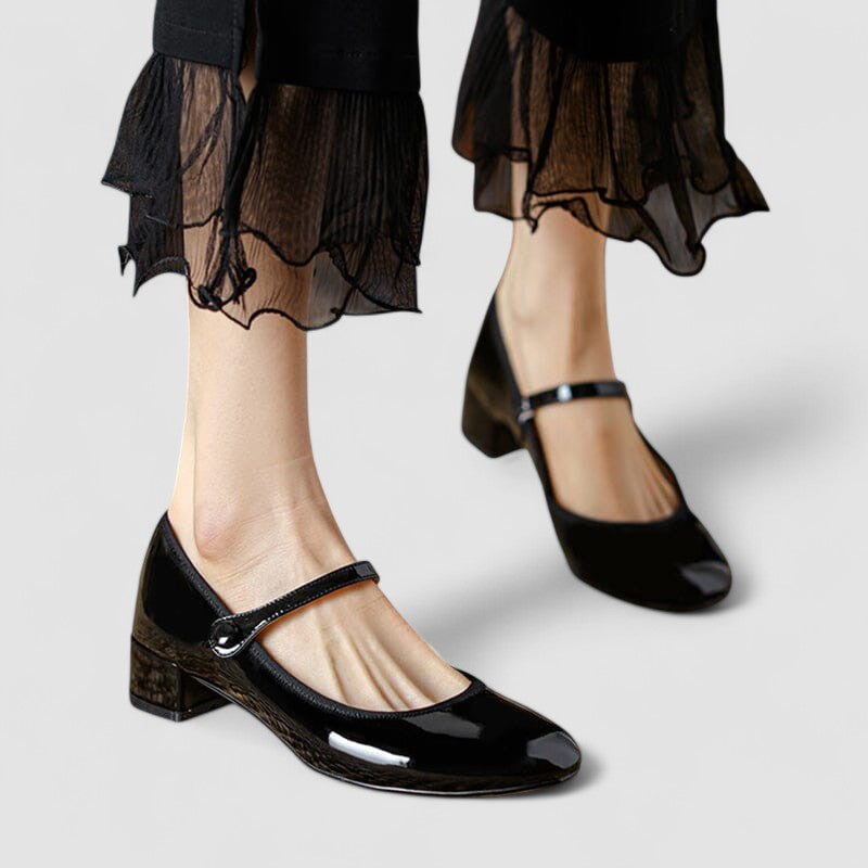 MODEGEIST Damen Mary Jane Schuhe Klassisch Elegant