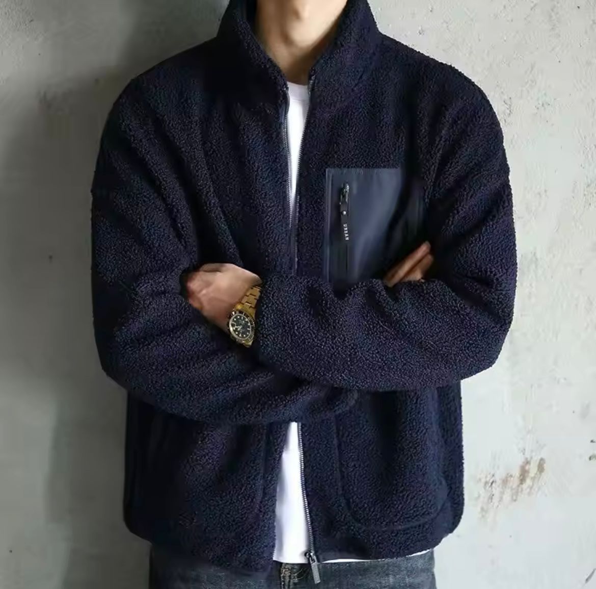 ModeGeist | Herren Fleecejacke für den Herbst