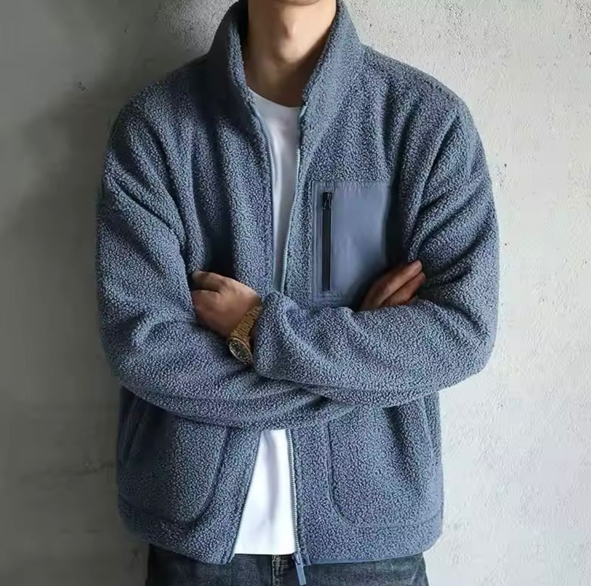 ModeGeist | Herren Fleecejacke für den Herbst