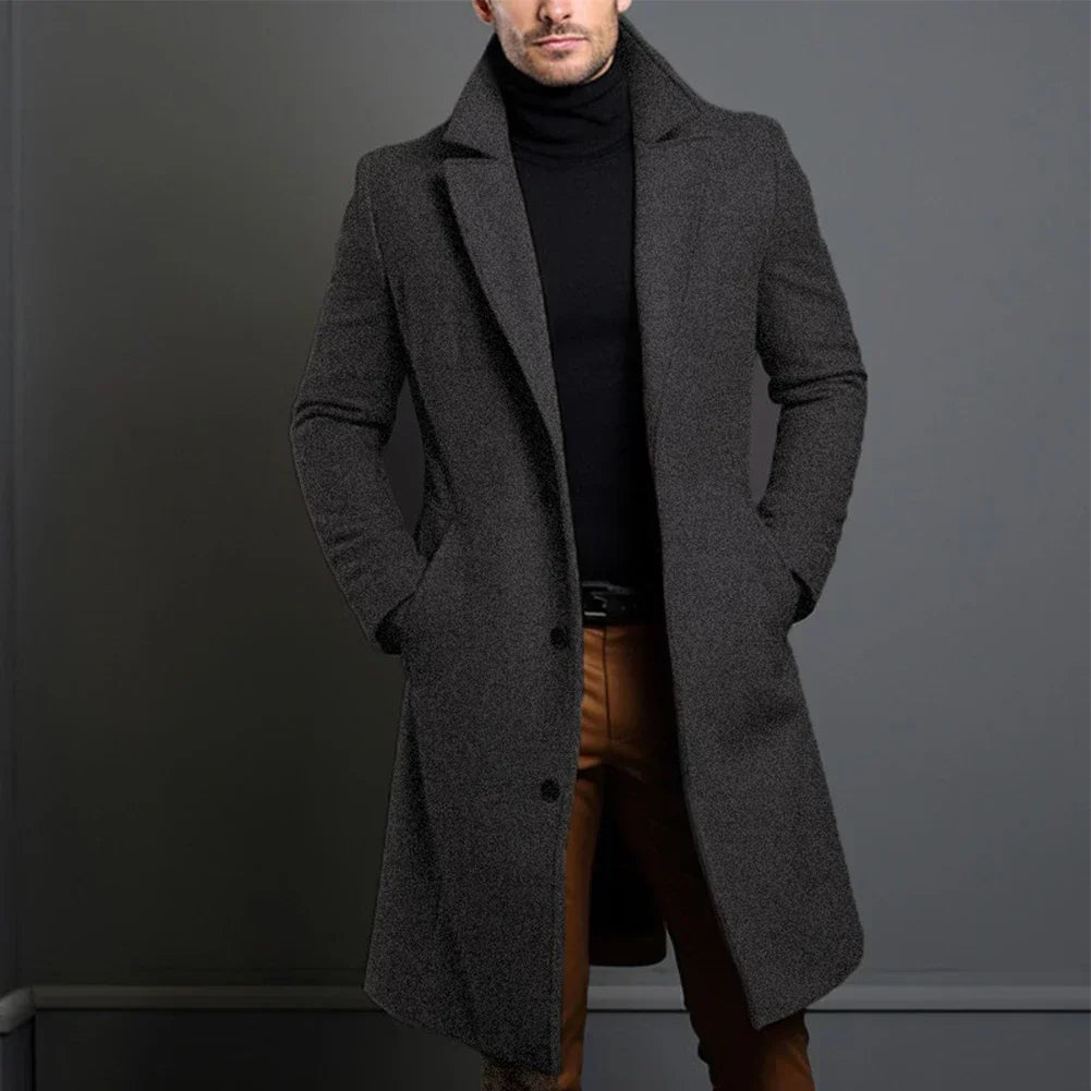 ModeGeist | Herren Klassischer Maßanzug Mantel – Marineblau, Schwarz, Beige Optionen