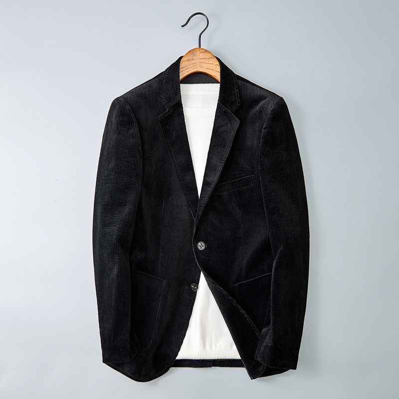 ModeGeist | Herren Cordhosenjacke – Eingekerbter Revers, Smart Casual Blazer