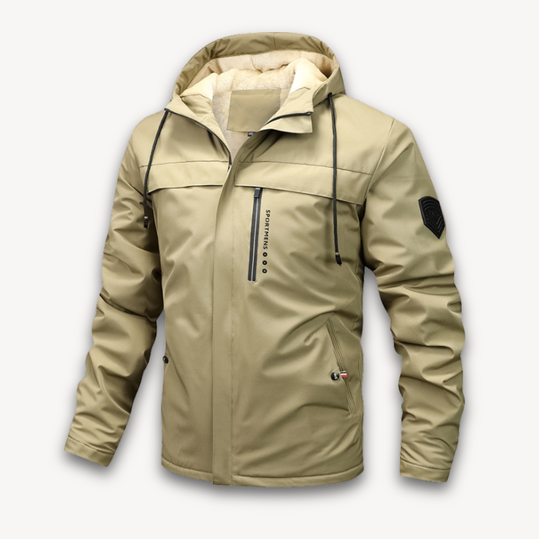 ModeGeist | Herren Wasserfeste Kapuzenjacke - Stilvolle & Langlebige Oberbekleidung