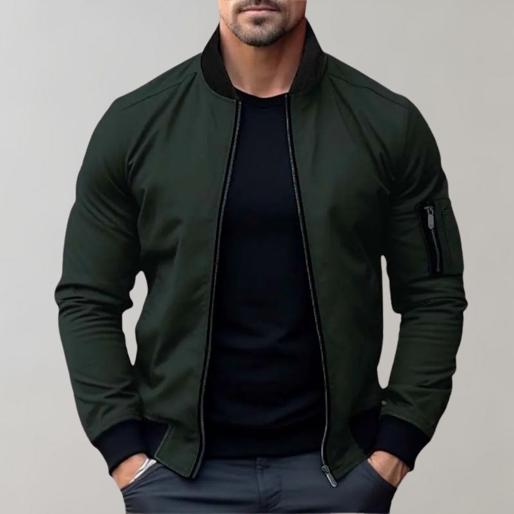 ModeGeist | Herren Ganzjahres-Bomberjacke - Leicht & Stylisch
