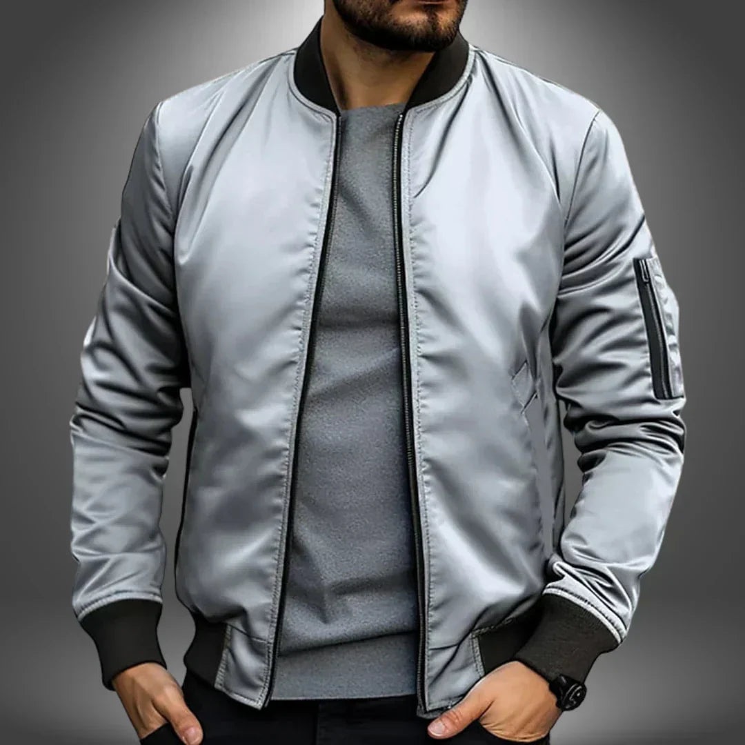 ModeGeist | Herren Leichte Bomberjacke – Lässiger Windbreaker