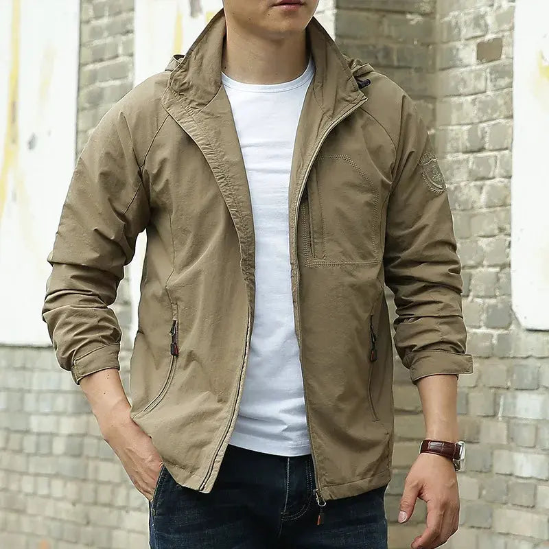 ModeGeist | Herren Leichtgewicht Atmungsaktive Ganzjahresjacke