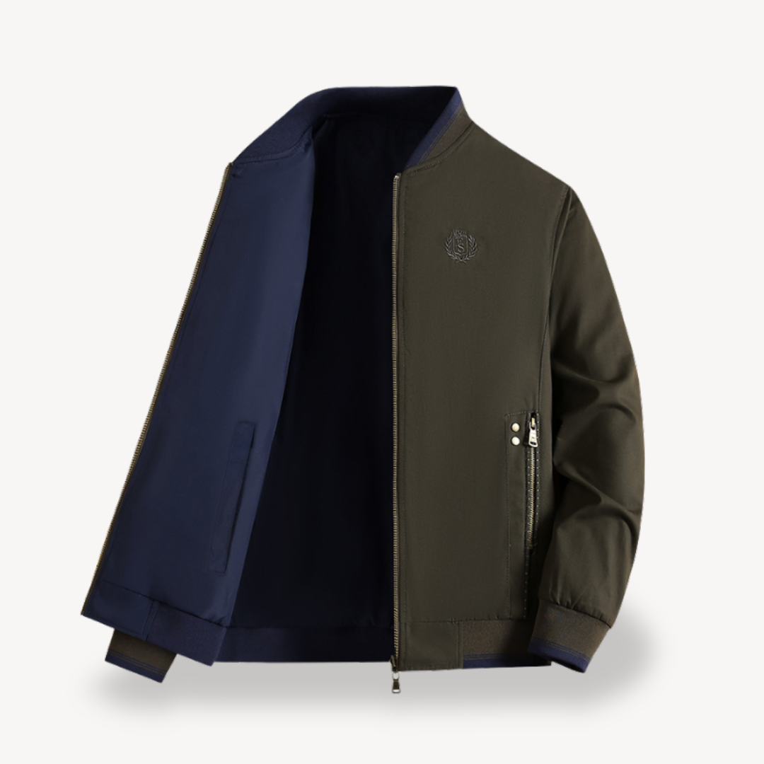 ModeGeist | Herren Leichte Wendbare Bomberjacke - Slim Fit, Mehrere Farben