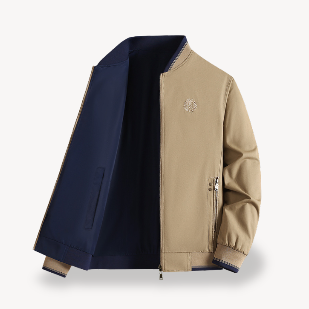 ModeGeist | Herren Leichte Wendbare Bomberjacke - Slim Fit, Mehrere Farben