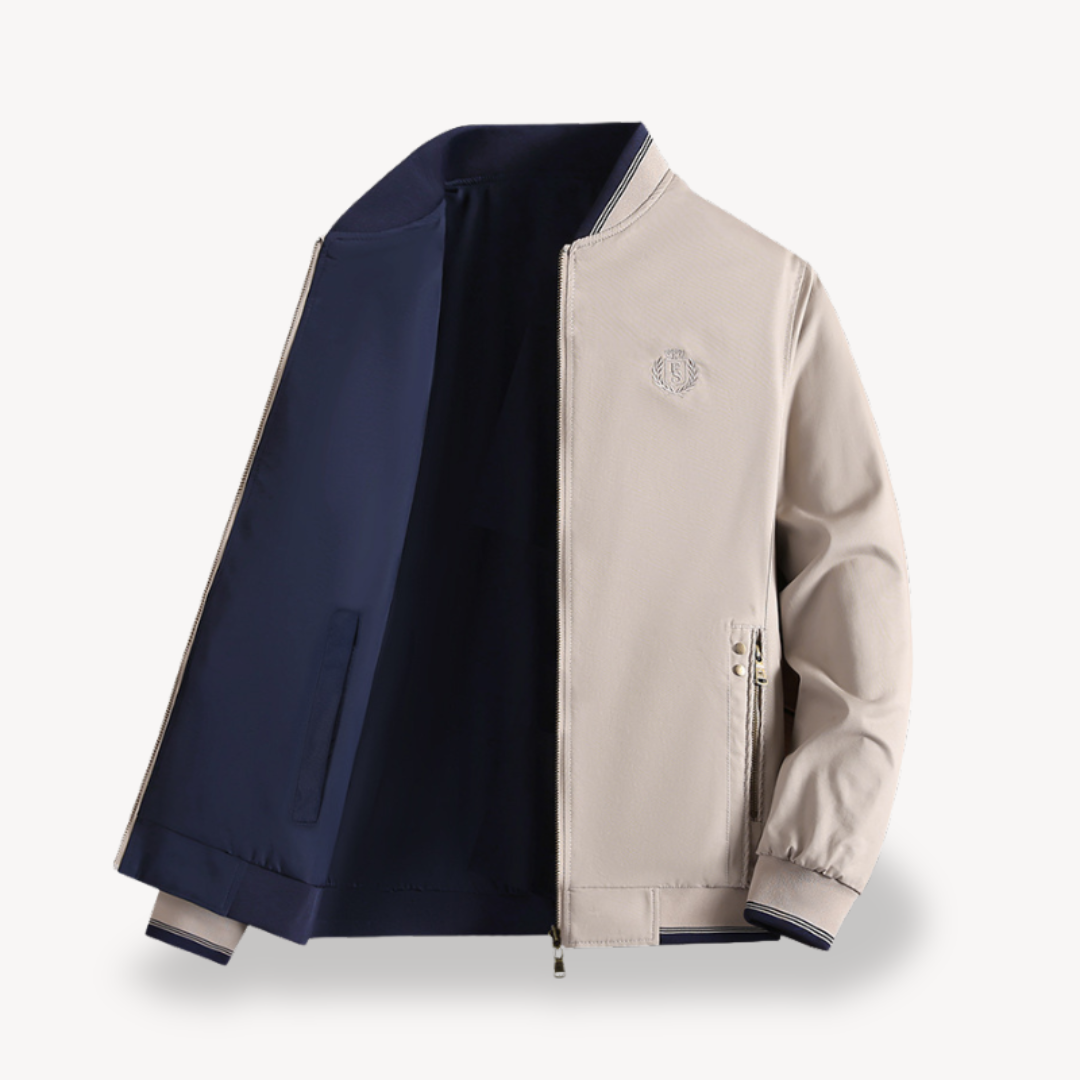 ModeGeist | Herren Leichte Wendbare Bomberjacke - Slim Fit, Mehrere Farben