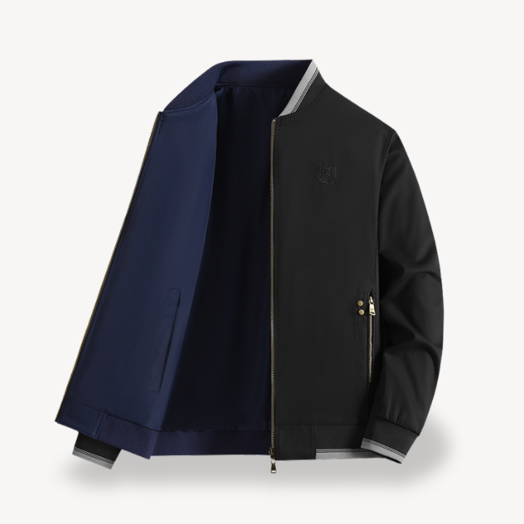 ModeGeist | Herren Leichte Wendbare Bomberjacke - Slim Fit, Mehrere Farben