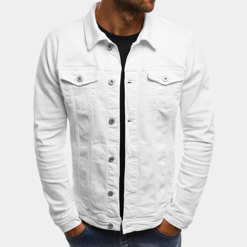 ModeGeist | Herren Klassische Jeansjacke - Stilvoll und Vielseitig