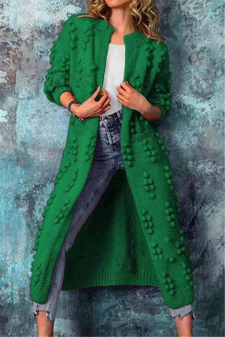 ModeGeist | Damen Strickjacke mit Strickmuster