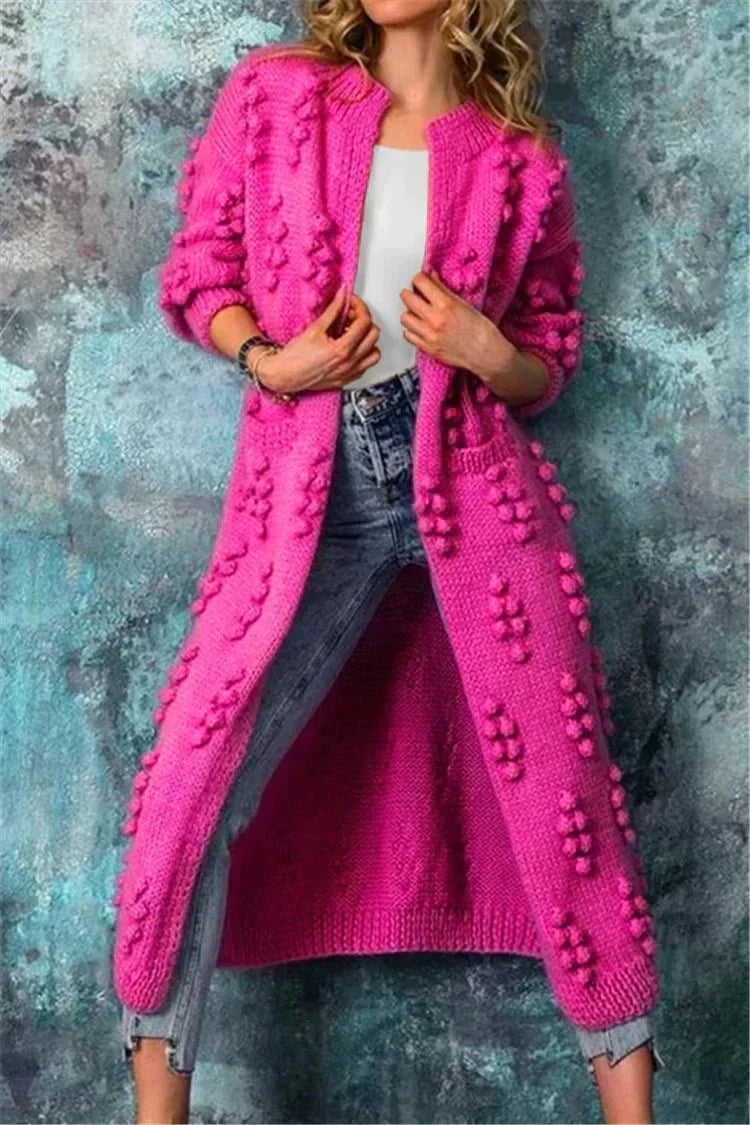 ModeGeist | Damen Strickjacke mit Strickmuster
