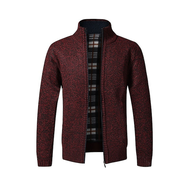 Herren-Strickjacke mit Reißverschluss