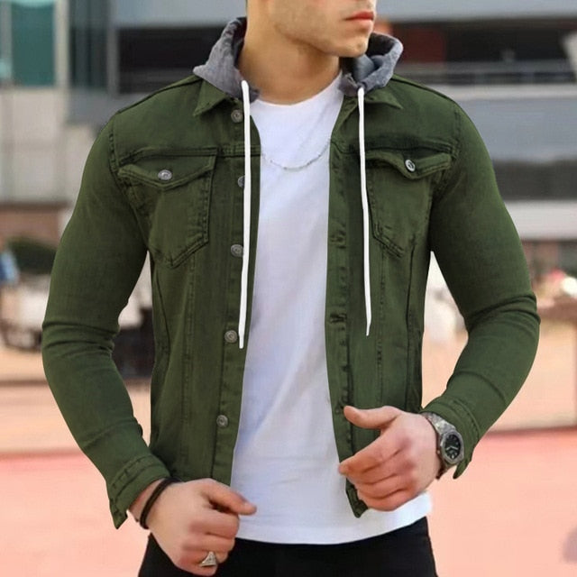 Leichte Herrenjacke mit Kapuze im modernen Design - Wenzel