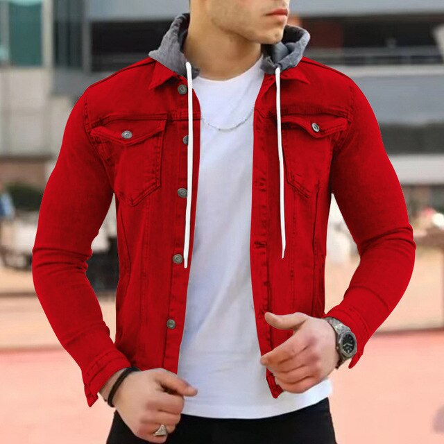 Leichte Herrenjacke mit Kapuze im modernen Design - Wenzel