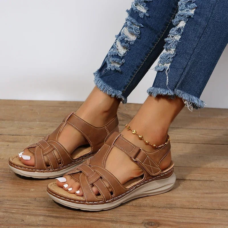 Damen-Ledersandalen Sinea - Modernes Design