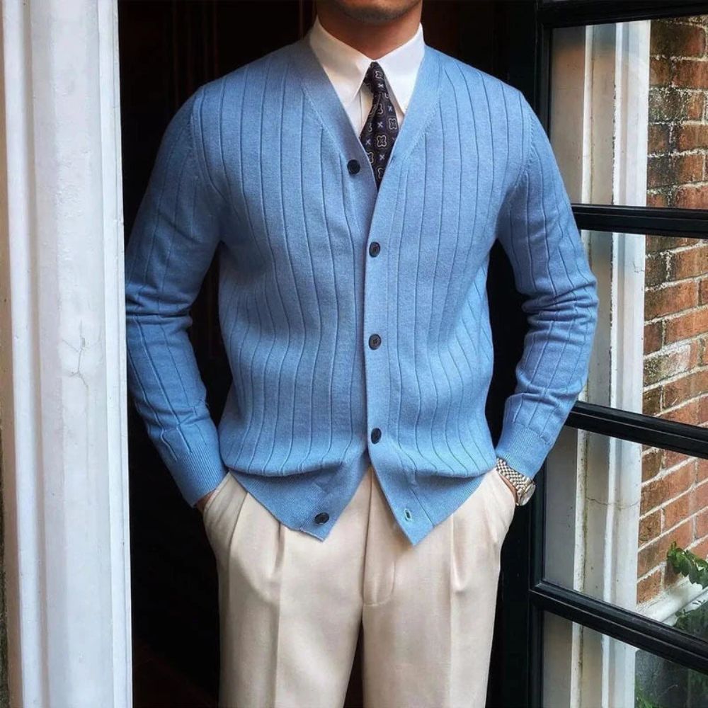 Männers Strickjacke im modernen Stil - Hartmut