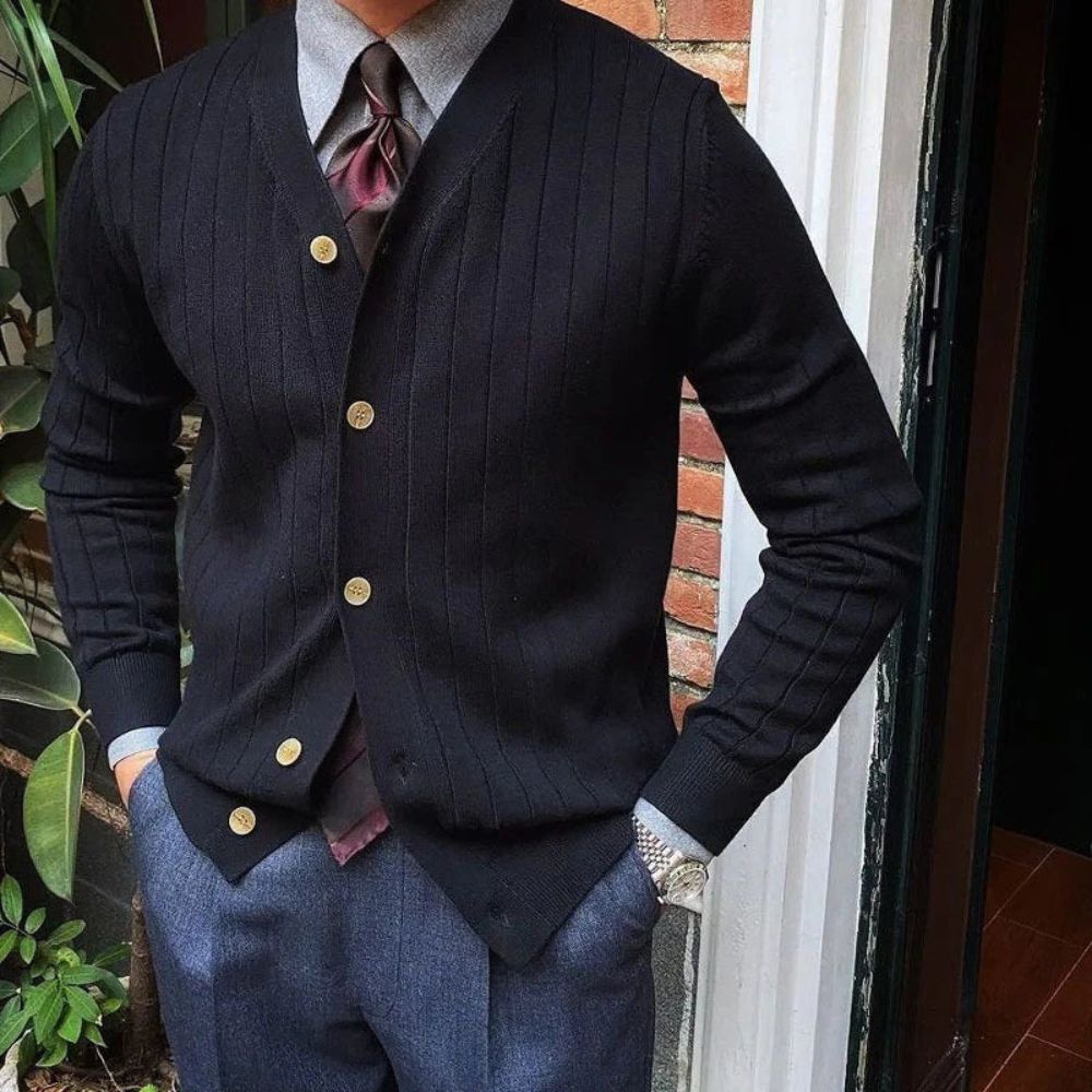 Männers Strickjacke im modernen Stil - Hartmut