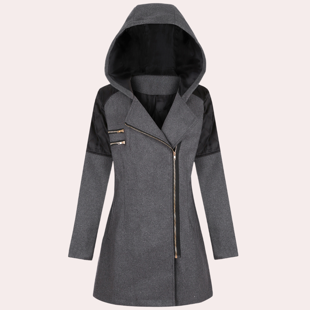 ModeGeist | Trendiger Wintermantel mit Kapuze für Damen
