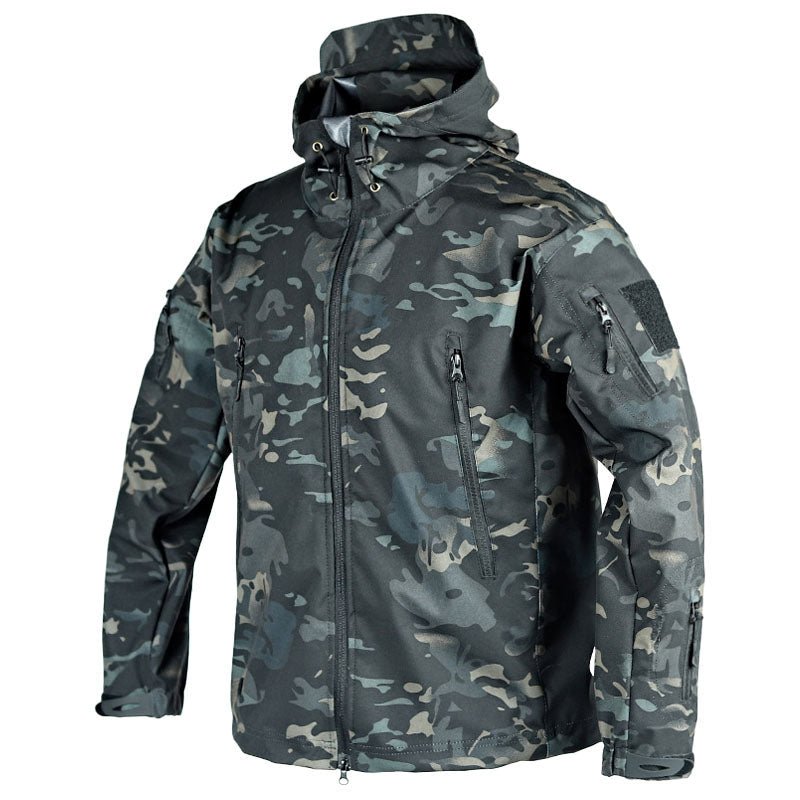 ModeGeist | Outdoor-Jacke - Wasserabweisend - Kapuze mit Kordelzug - Verstellbare Bündchen - Zip-Taschen