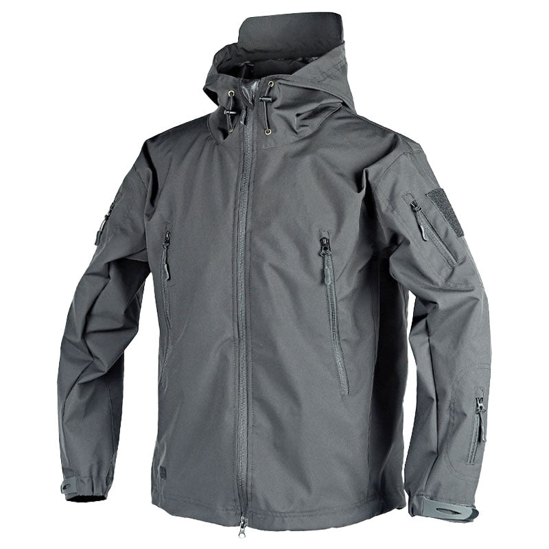 ModeGeist | Outdoor-Jacke - Wasserabweisend - Kapuze mit Kordelzug - Verstellbare Bündchen - Zip-Taschen