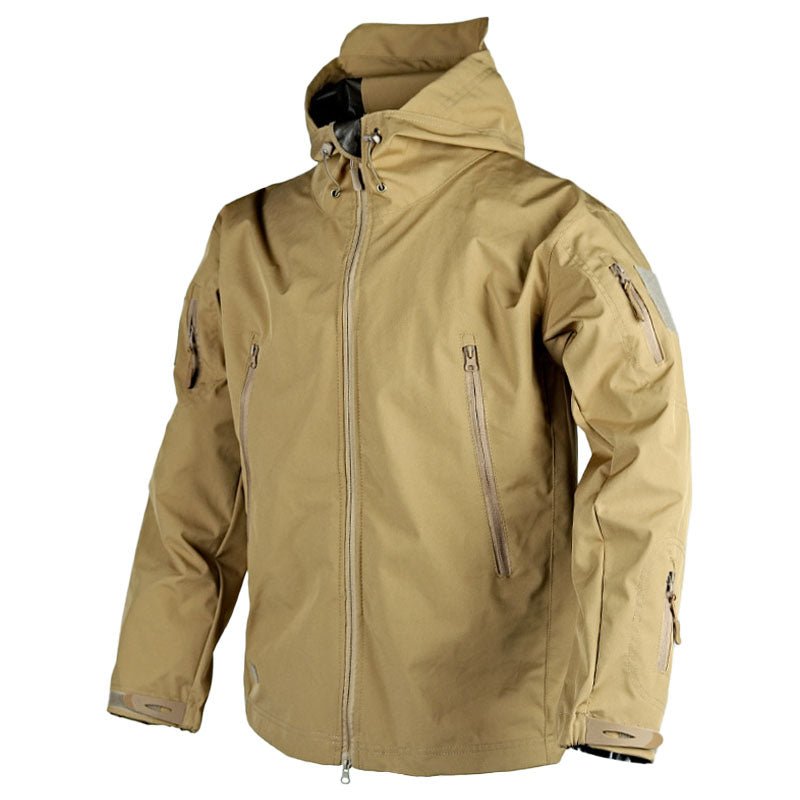 ModeGeist | Outdoor-Jacke - Wasserabweisend - Kapuze mit Kordelzug - Verstellbare Bündchen - Zip-Taschen