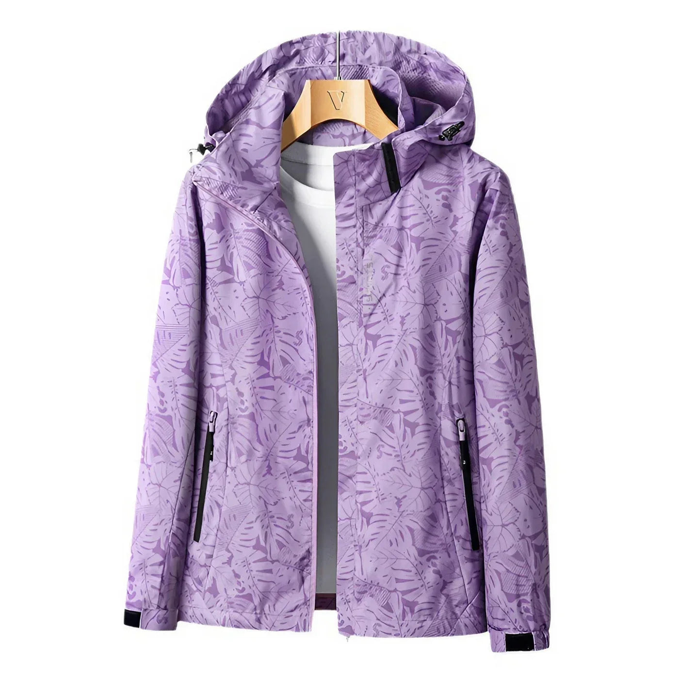 ModeGeist | Die Bedruckte Outdoor-Jacke mit Kapuze für Aktive Tage mit Stil