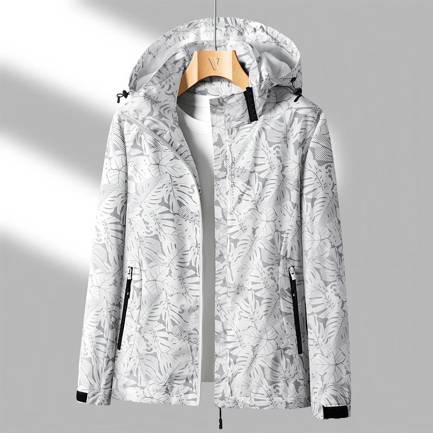 ModeGeist | Damen Zip Hoodie mit Wasserabweisender Verarbeitung