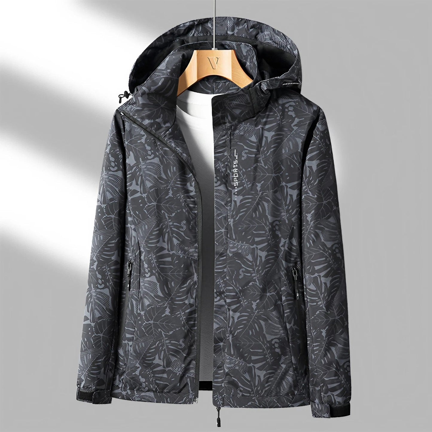 ModeGeist | Outdoorjacke mit Kapuze für Damen - Langarm