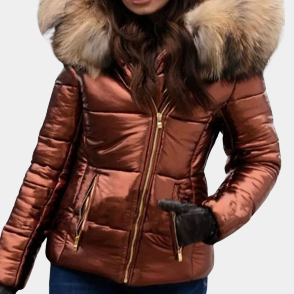 Damen Fleece Kapuzenjacke von Fudus