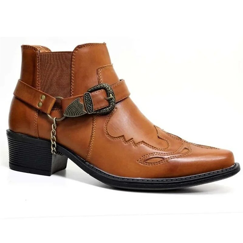 ModeGeist | Motorradstiefel Aus Leder für Männer - Gillis