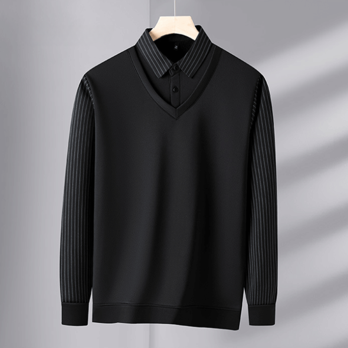 GREGOR Pullover mit Hemdkragen