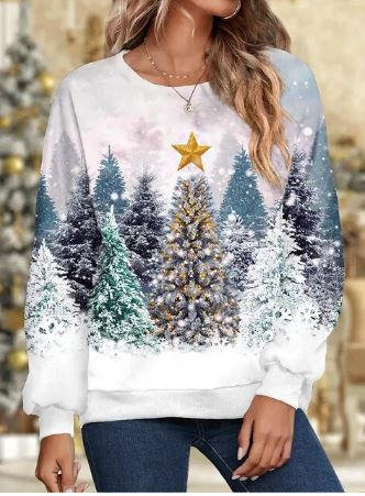 Elegant Aira Christmas Sweatshirt