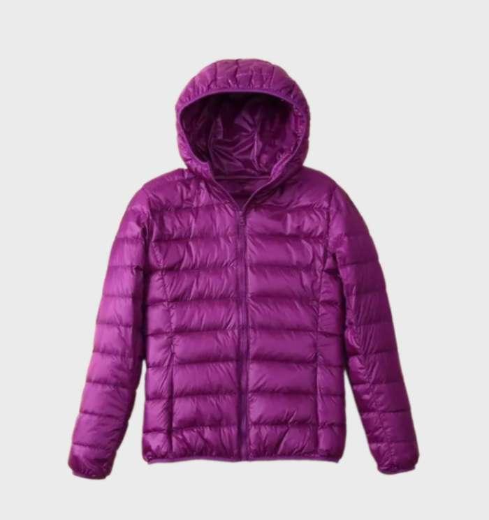 ModeGeist | Warme Daunenjacke mit Kapuze für Frauen
